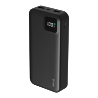Snug 20000mAh Square Digital Display Powerbank Black