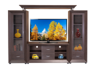 Newbury 4 Piece Wall Unit, African Wenge