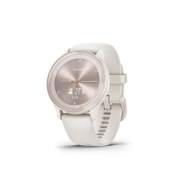 Garmin vívomove® Sport Ivory Case and Silicone Band with Peach Gold Accents