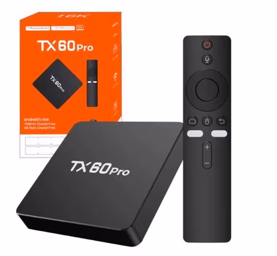 TX60 Pro Android TV Box 2026 - Bluetooth Voice Remote
