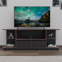 Cleveland TV Stand , Africa Wenge and Black