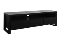 Morris 3 Drawer TV Unit, Black