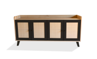 Steel & Rose Ratten TV Stand Krongberg Black
