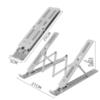 Genius Alum Laptop Stand and Magnetic Phone Holder