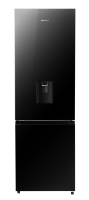 Hisense 347L Combi Fridge With Water Dispenser Black Glass H450BMIB-WD