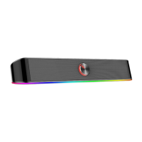 Redragon Adiemus 2.0 PC RGB USB Aux PC Gaming Soundbar Speaker Black