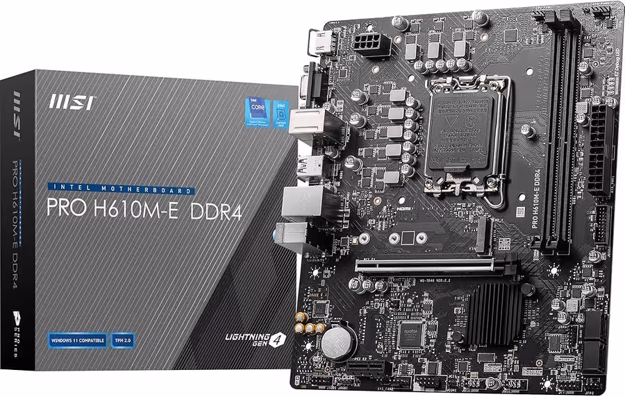 MSI PRO H610M-E DDR4 Intel Motherboard