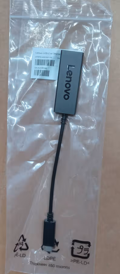 ✔️Lenovo USB-C to Ethernet Adapter ✔️Grade A