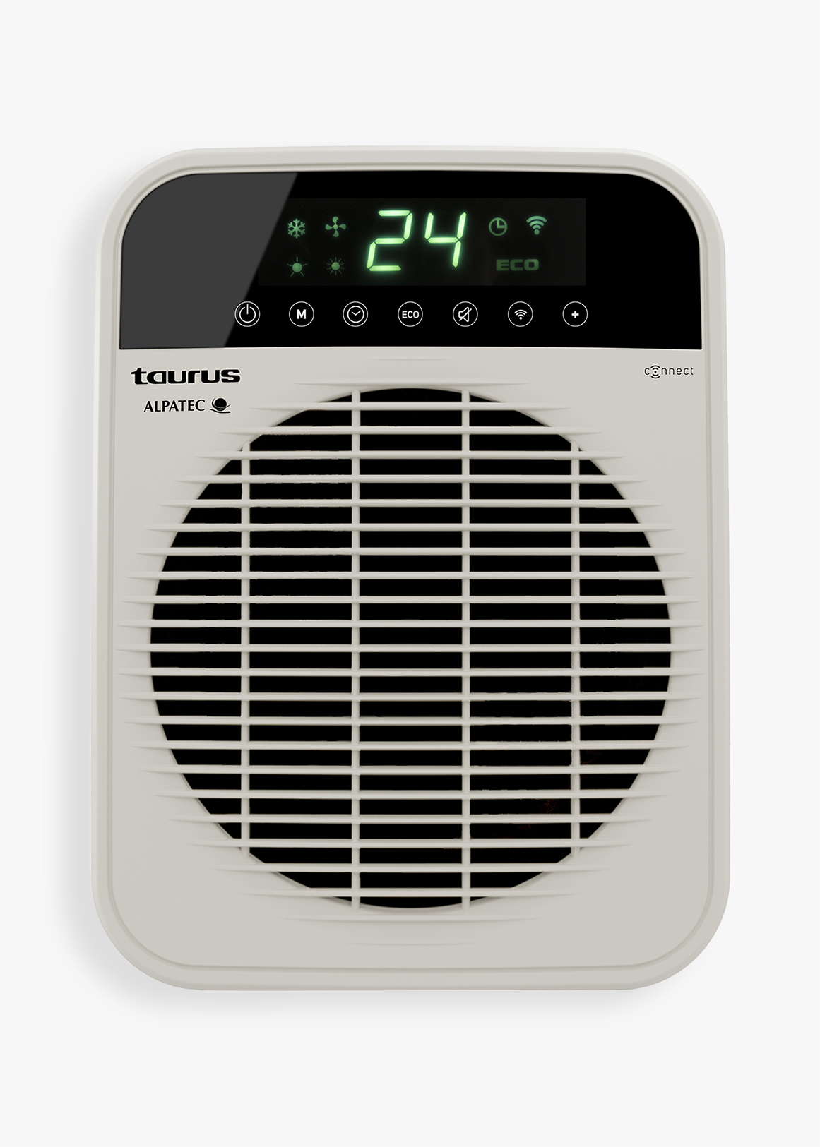 Heater Floor Fan Cream Wi-Fi Enabled 2Heat Settings