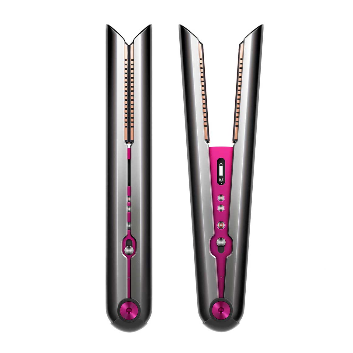 Corrale™ Hair Straightener (Black Nickel/Fuchsia)