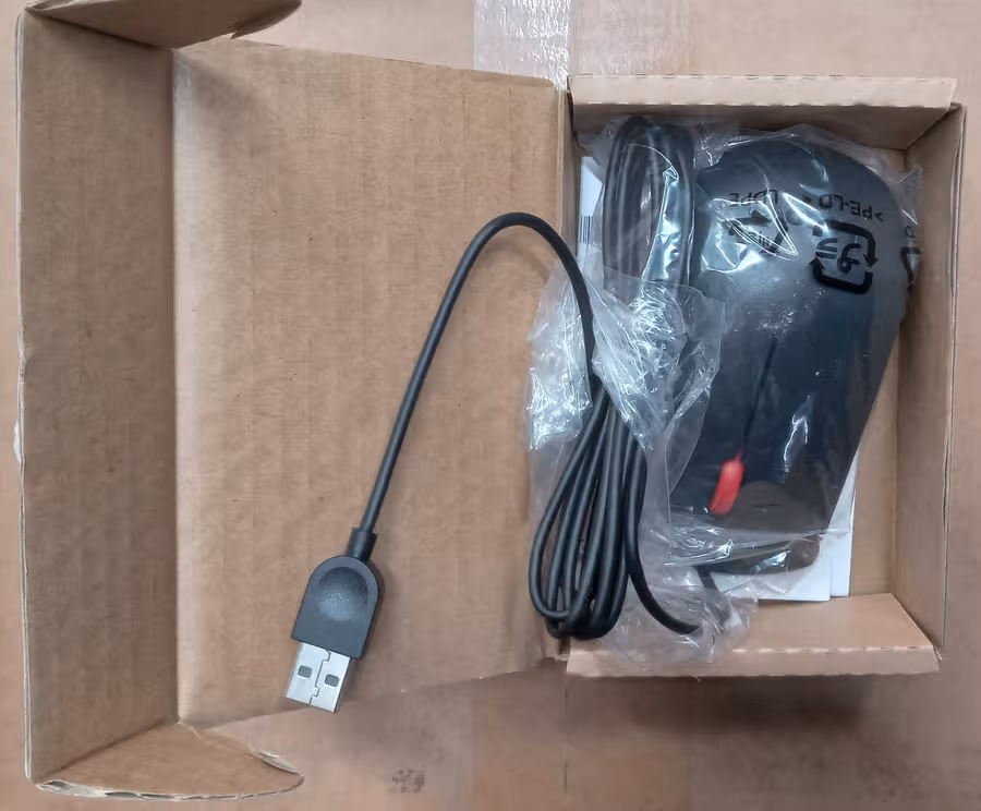 Lenovo OEM Black Wired USB Mouse