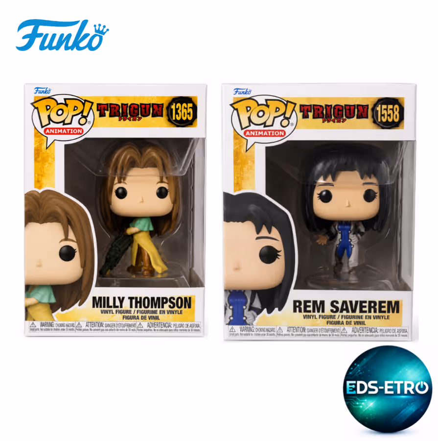 Funko Pop! Animation: Trigun – Milly Thompson #1365 & Rem Saverem #1558 Vinyl Figures