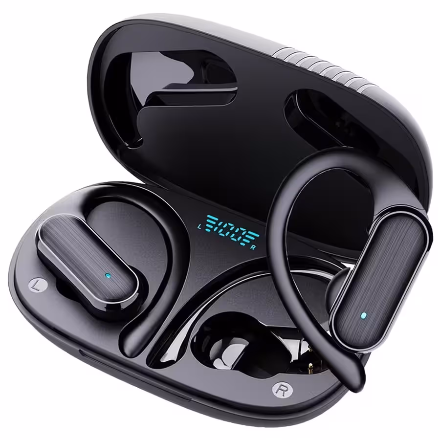 SWEG Gadgets A520 Wireless Bluetooth Earbuds | LED Display Case | Earhook Sport Fit | IPX5 | Deep...