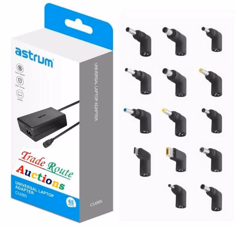 Universal Laptop Charger Power Adapter with 14 Pins Heavy Duty including Type-C Astrum CU065
