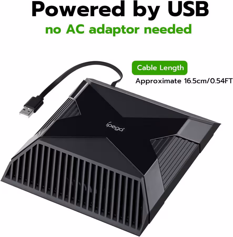 Cooling Fan For Xbox One Ipega PG-X010 USB Powered Auto-Sensing