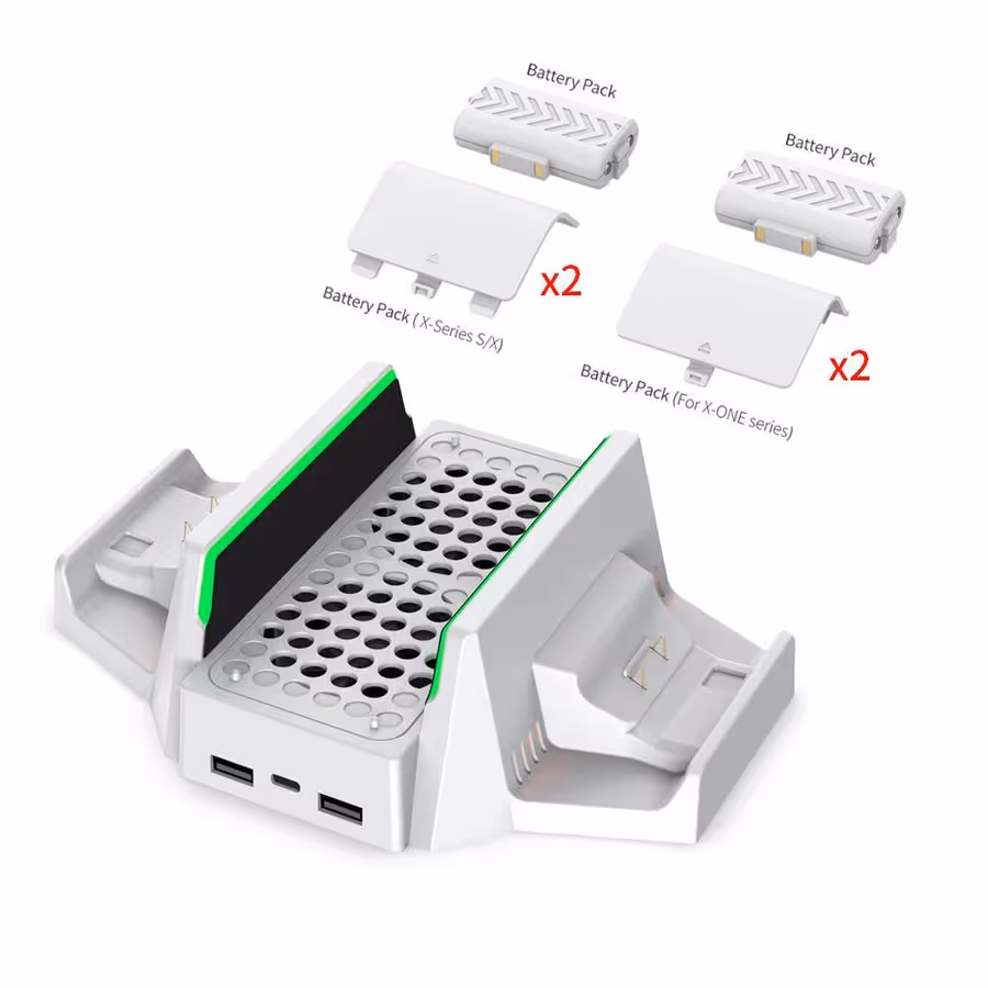 DOBE Xbox Series S Multifunctional Cooling Stand & Dual Charger Dock (TYX-0663)