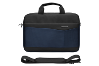 Volkano Seismic 15.6 Inch Laptop Shoulder Bag Black and Navy