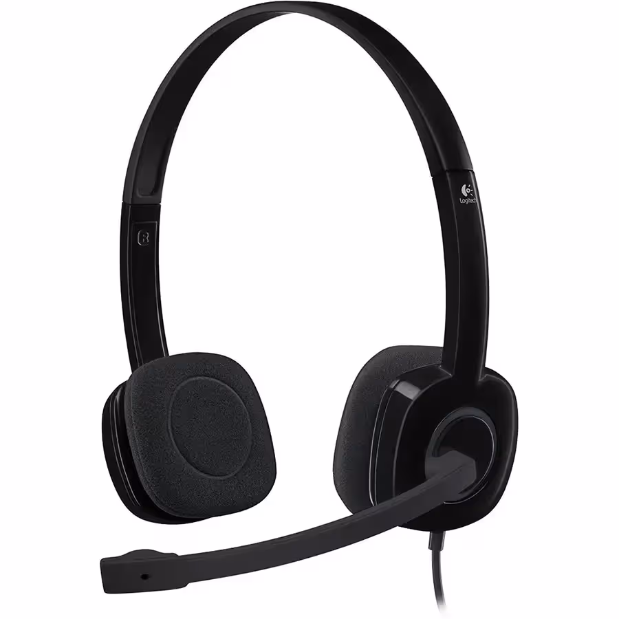 Logitech H151 Wired Stereo Headset with Noise-Cancelling Mic