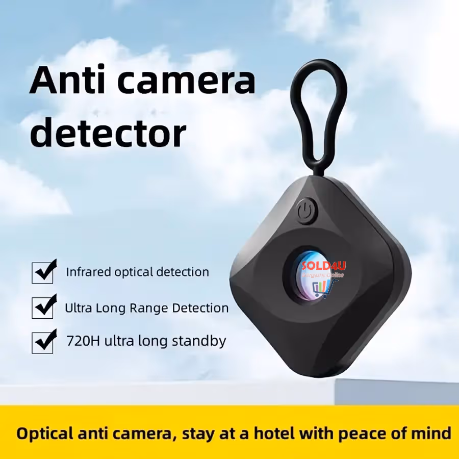 Spy camera detector Portable Travel Infrared Anti-monitoring Device (Black or White)
