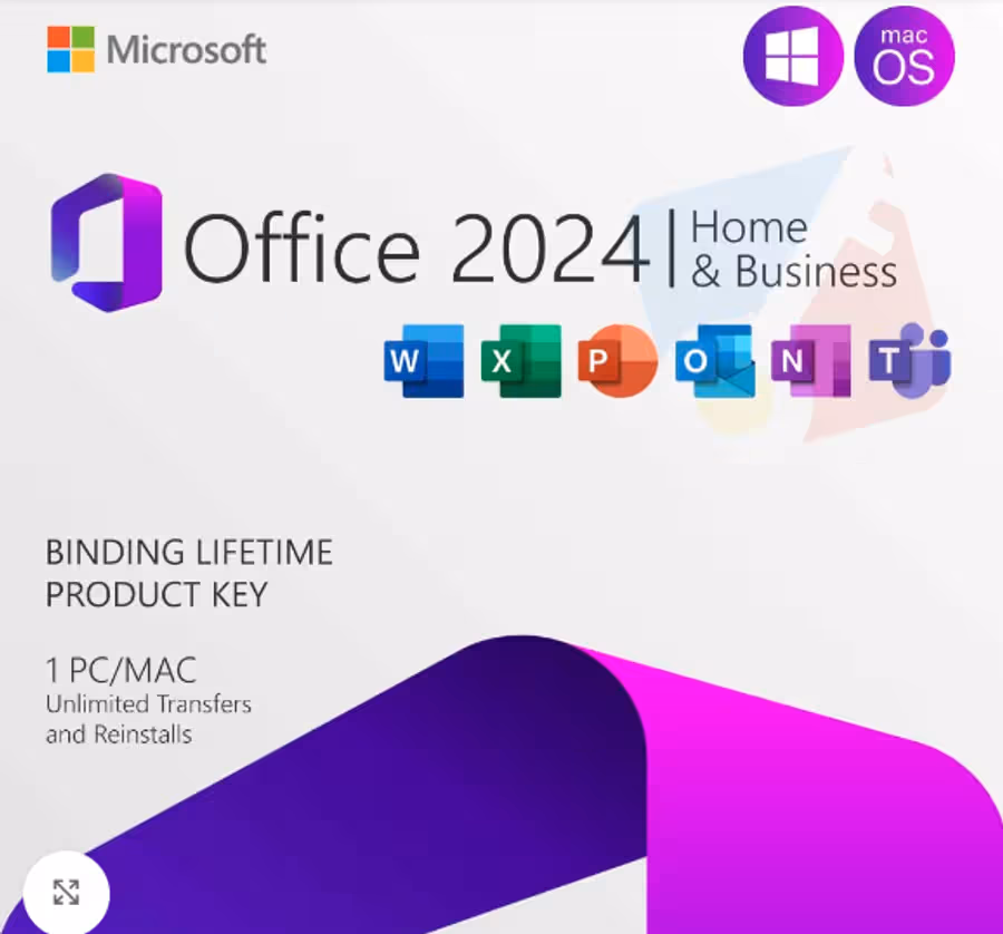 Microsoft Office 2024 Home & Business for Mac & Windows