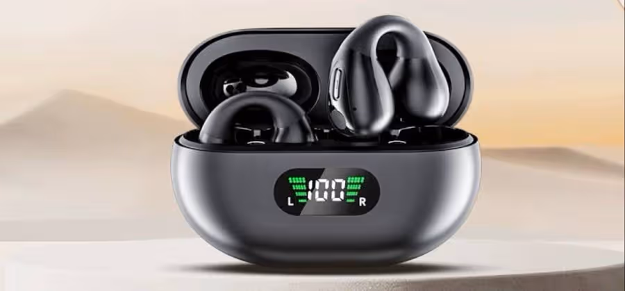 TWS earbuds lite open ear clip style Bluetooth 5.3/5.4 open-ear headphones