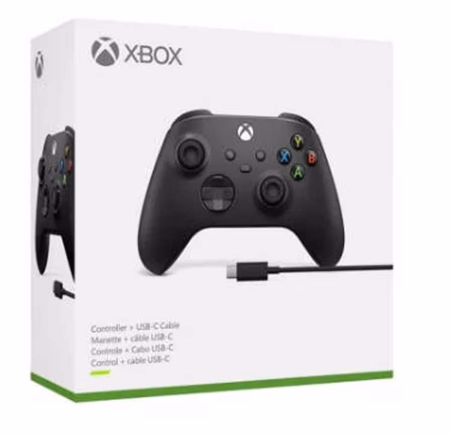 Xbox Series Controller - Carbon Black + USB C cable bundle
