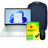 HP 15s Ryzen™ 3 7320U 8GB RAM 256GB SSD Laptop Bundle