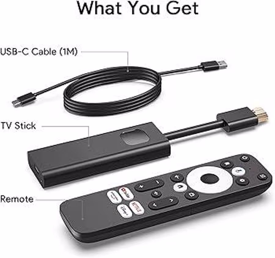 Android TV Stick - Fully Google Certified - Dstv - Netflix - All Apps Supported - Free BT Speaker