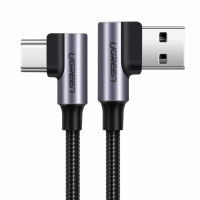 UGreen Type C To Type C Angled Cable 2 Meter Grey