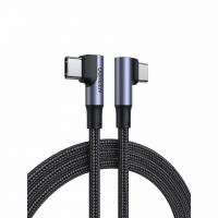 UGreen Type C To Type C Angled Cable 1 Meter Grey