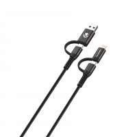 Volkano Weave Series 4-in-1 Charge & Data Cable