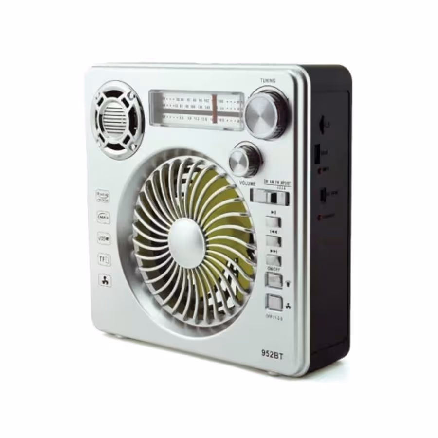 Bluetooth Speaker Portable Small Fan Emergency Radio