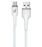 Superfly 2.4A USB Type C 2m Cable White