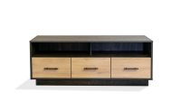 Steel & Rose Lydia TV Stand Brown & Black