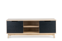 Steel & Rose Titus TV Stand Oak & Black