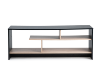 Steel & Rose Mason TV Stand Black & Oak