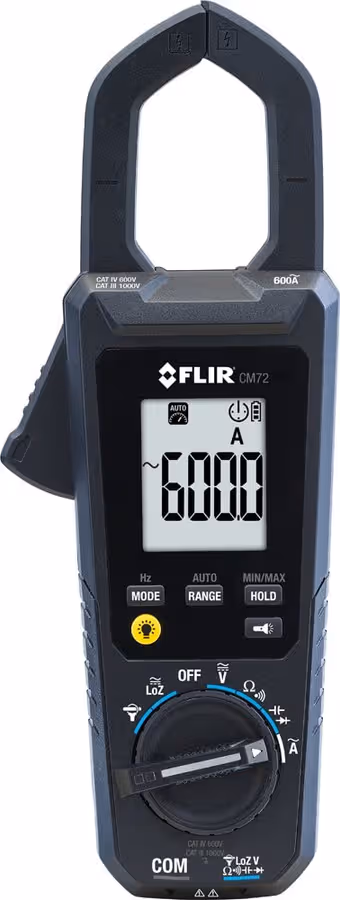 FLIR CM72 600A AC Commercial Clamp Meter